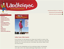 Tablet Screenshot of landknirpse.de